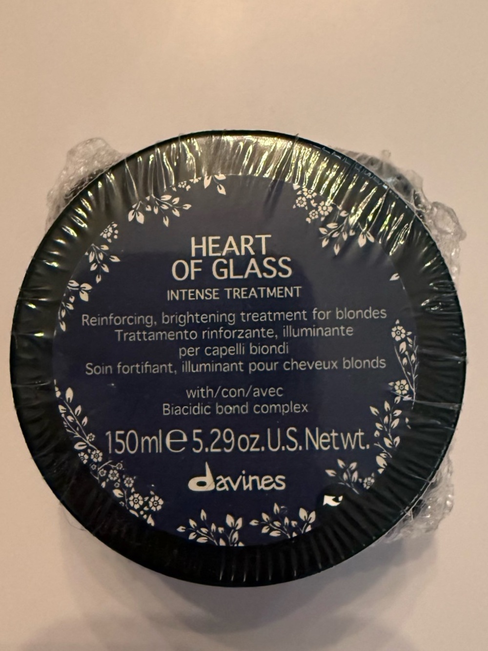 NWT Davines HEART OF GLASS Intense Treatment 150 mL